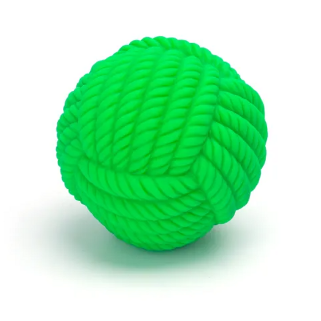 lopta pletená zelená-